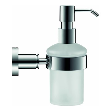 Duravit 99161000 -Nástenný dávkovač mydla D-CODE 390 ml mliečne sklo/lesklý chróm