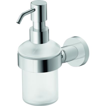 Duravit 99161000 -Nástenný dávkovač mydla D-CODE 390 ml mliečne sklo/lesklý chróm