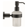Duravit 99164600 - Nástenný dávkovač mydla D-CODE 390 ml mliečne sklo/matná čierna