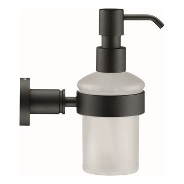 Duravit 99164600 - Nástenný dávkovač mydla D-CODE 390 ml mliečne sklo/matná čierna