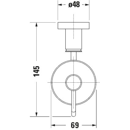 Duravit 99164600 - Nástenný dávkovač mydla D-CODE 390 ml mliečne sklo/matná čierna