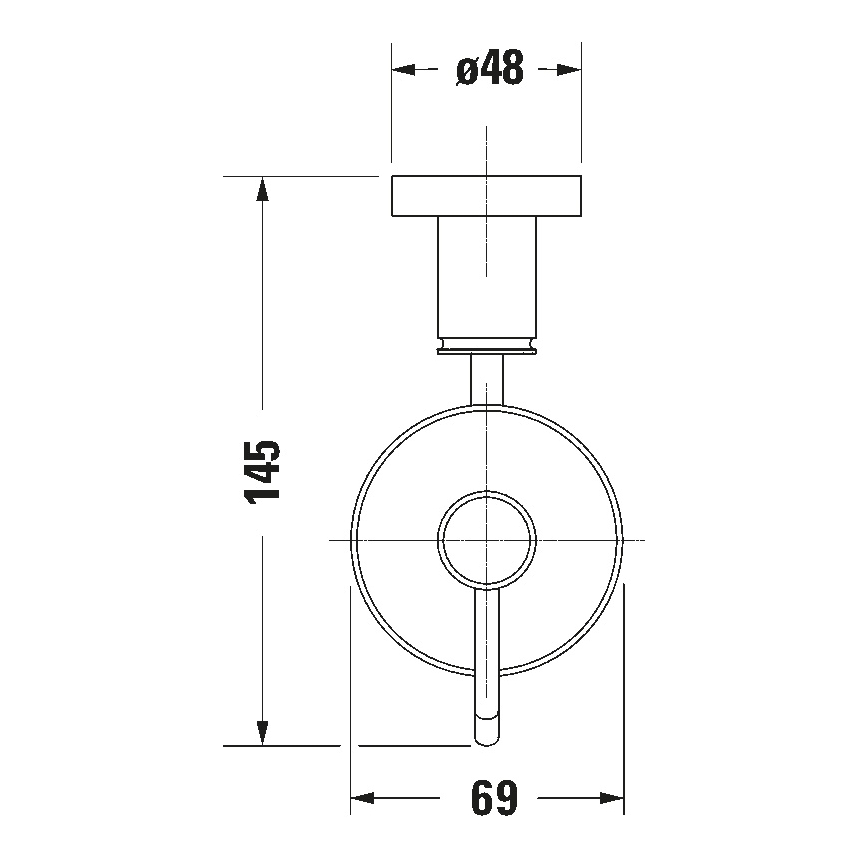 Duravit 99164600 - Nástenný dávkovač mydla D-CODE 390 ml mliečne sklo/matná čierna