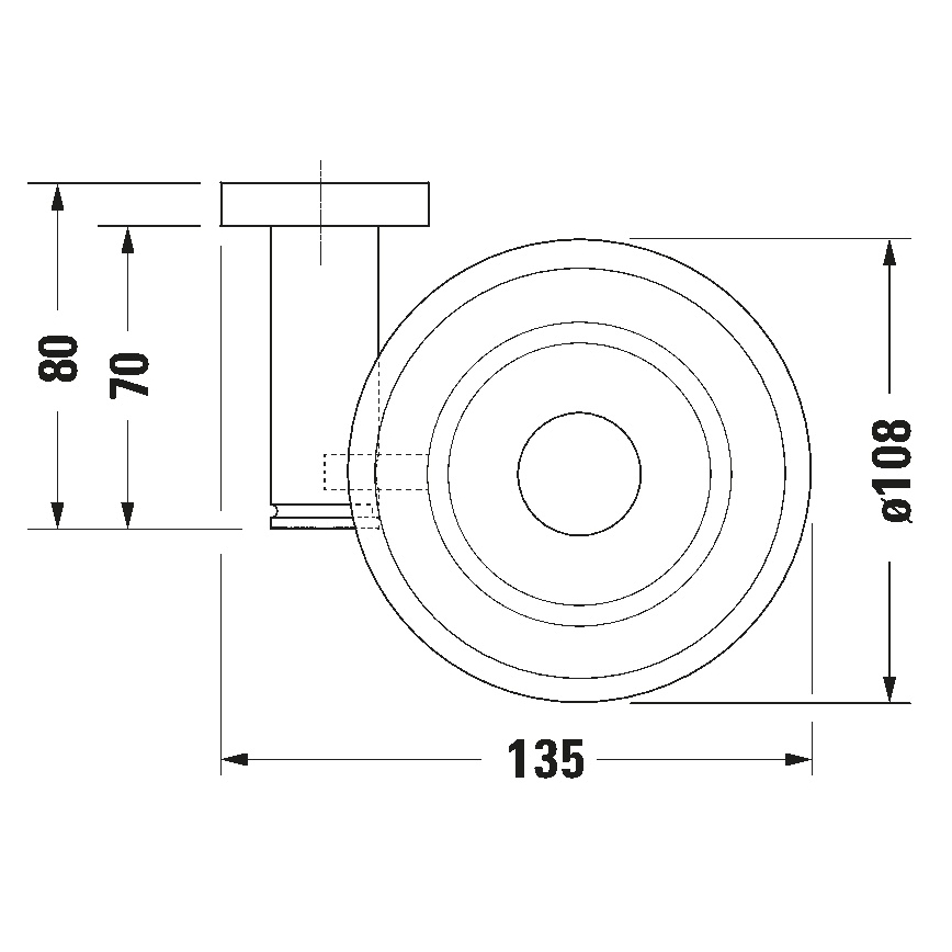 Duravit 99181000 - Nástenná mydelnička D-CODE pravá lesklý chróm