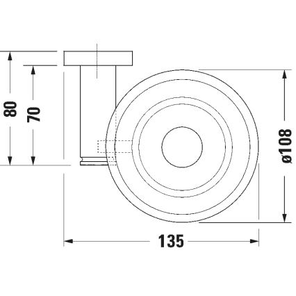 Duravit 99181000 - Nástenný držiak na mydlo D-CODE, pravý, lesklý chróm