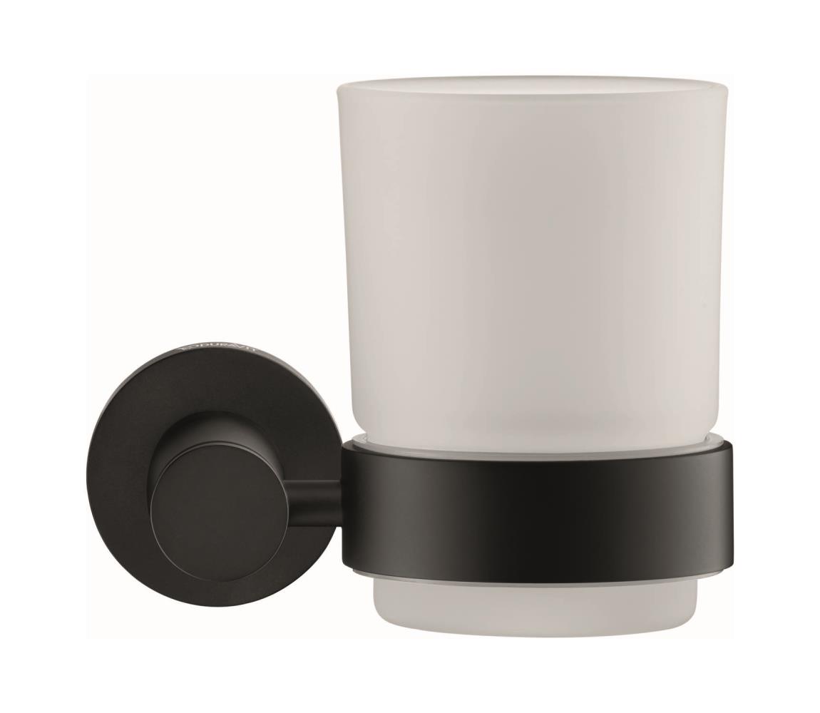 Duravit 99204600 - Nástenný držiak na zubné kefky D-CODE, pravý, matná čierna 0099204600