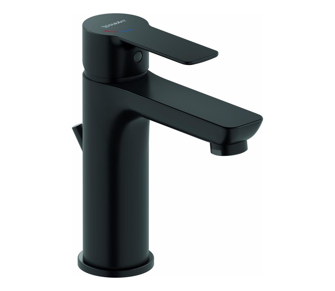 Duravit DC1023001046 - Umývadlová batéria + výpusť D-CODE matná čierna DC1023001046