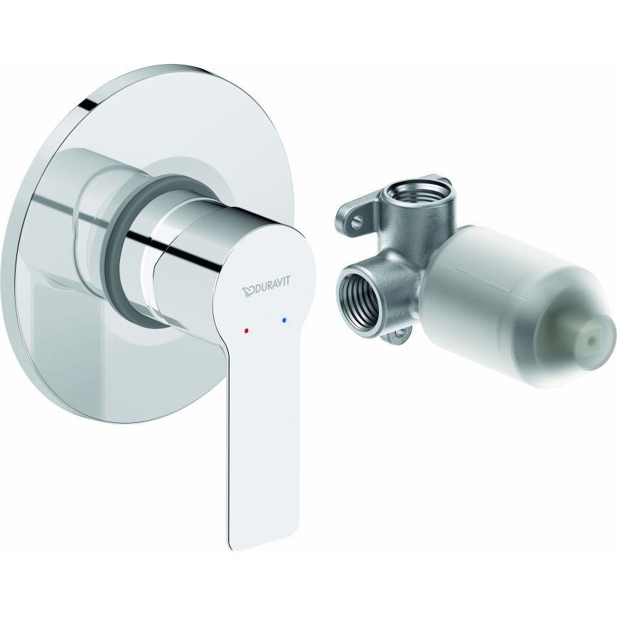 Duravit DC4210007010 - Sprchová batéria pre podomietkovú inštaláciu D-CODE lesklý chróm
