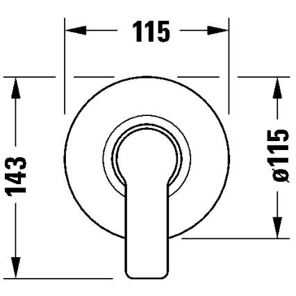 Duravit DC4210007010 - Sprchová batéria pre podomietkovú inštaláciu D-CODE lesklý chróm