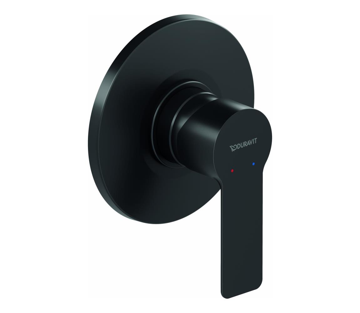 Duravit DC4210007046 - Sprchová batéria pre podomietkovú inštaláciu D-CODE matná čierna DC4210007046