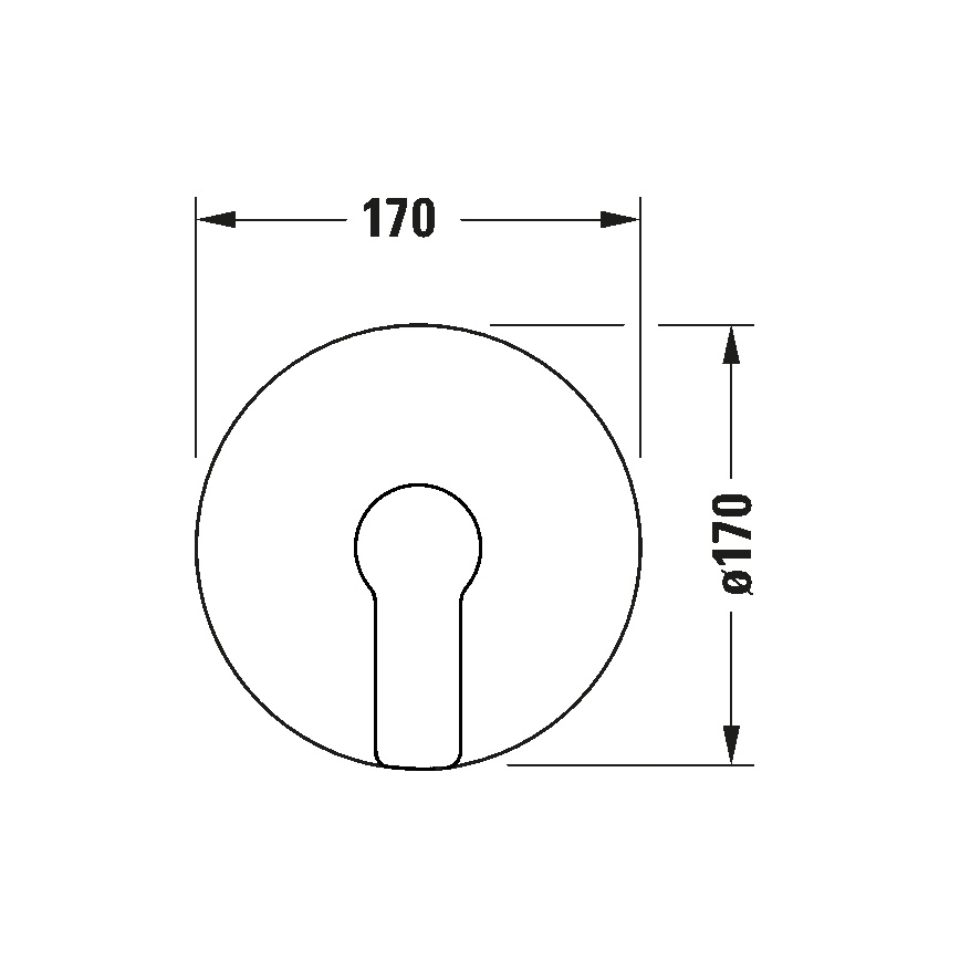 Duravit DC4210010046 - Sprchová batéria pre podomietkovú inštaláciu D-CODE matná čierna