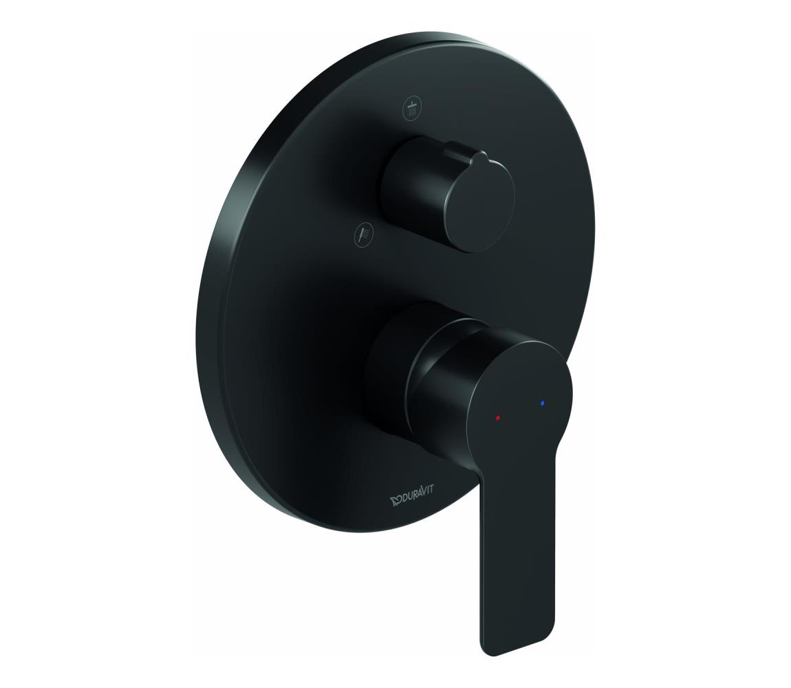 Duravit DC4210012046 - Sprchová batéria pre podomietkovú inštaláciu D-CODE matná čierna DC4210012046