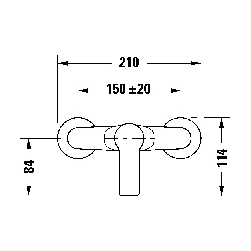 Duravit DC4230001046 - Sprchová batéria D-CODE matná čierna