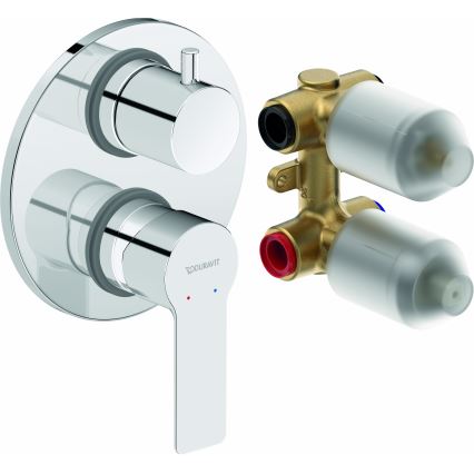 Duravit DC5210008010 - Sprchová batéria pre podomietkovú inštaláciu D-CODE, lesklý chróm