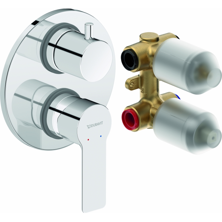 Duravit DC5210008010 - Sprchová batéria pre podomietkovú inštaláciu D-CODE, lesklý chróm
