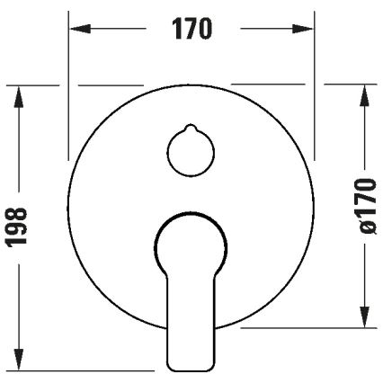 Duravit DC5210012010 - Vaňová batéria pre podomietkovú inštaláciu D-CODE lesklý chróm