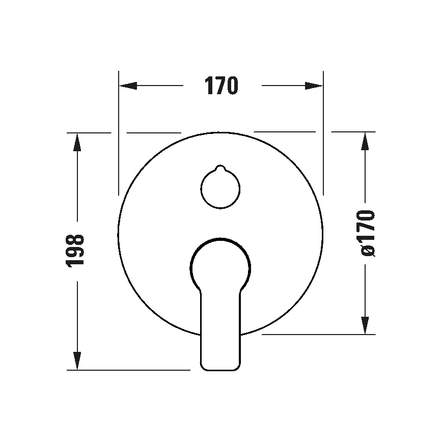 Duravit DC5210012010 - Vaňová batéria pre podomietkovú inštaláciu D-CODE lesklý chróm