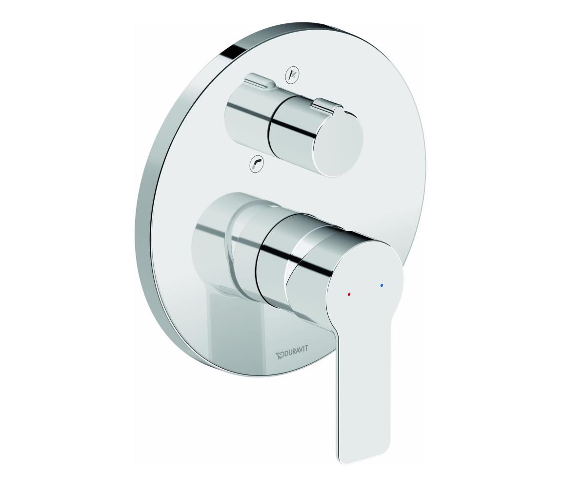 Duravit DC5210018010-Podomietková vaňová batéria D-CODE, lesklý chróm DC5210018010