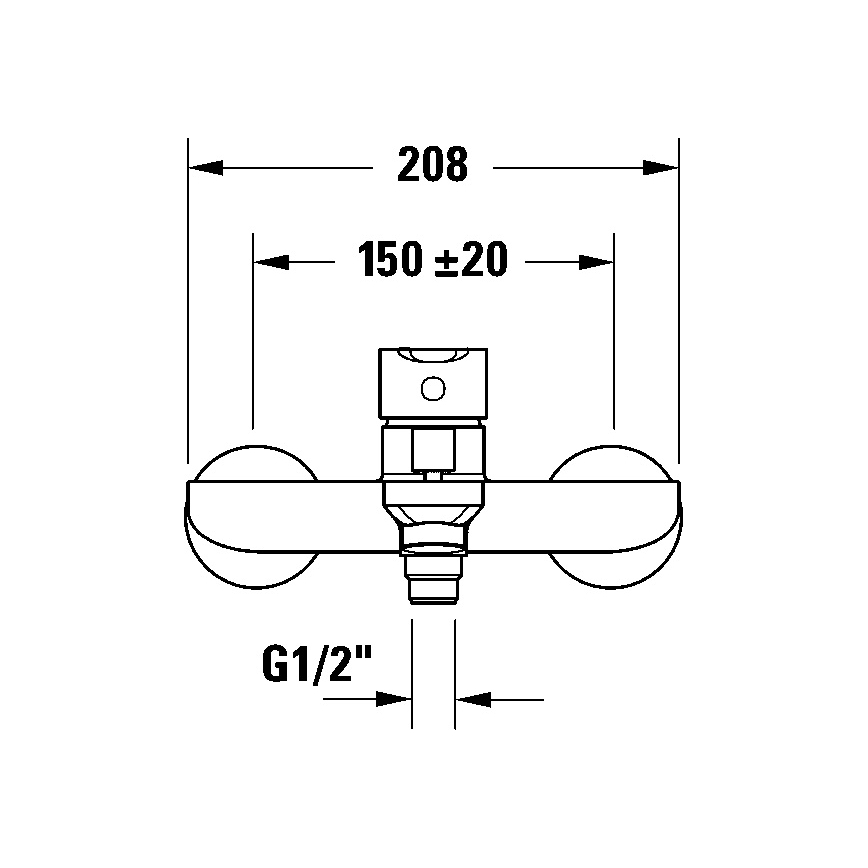 Duravit DC5230001046 - Vaňová batéria D-CODE matná čierna