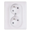 Dvojitá zásuvka domová FRENCH 250V/16A
