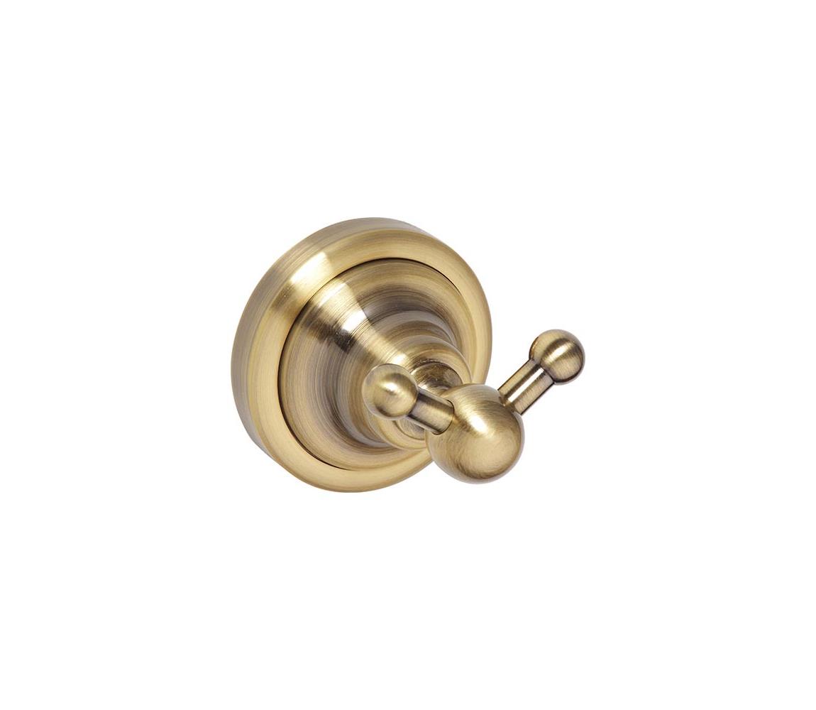 BEMETA Dvojitý háčik 6,5x6,5 cm bronzový 144106037