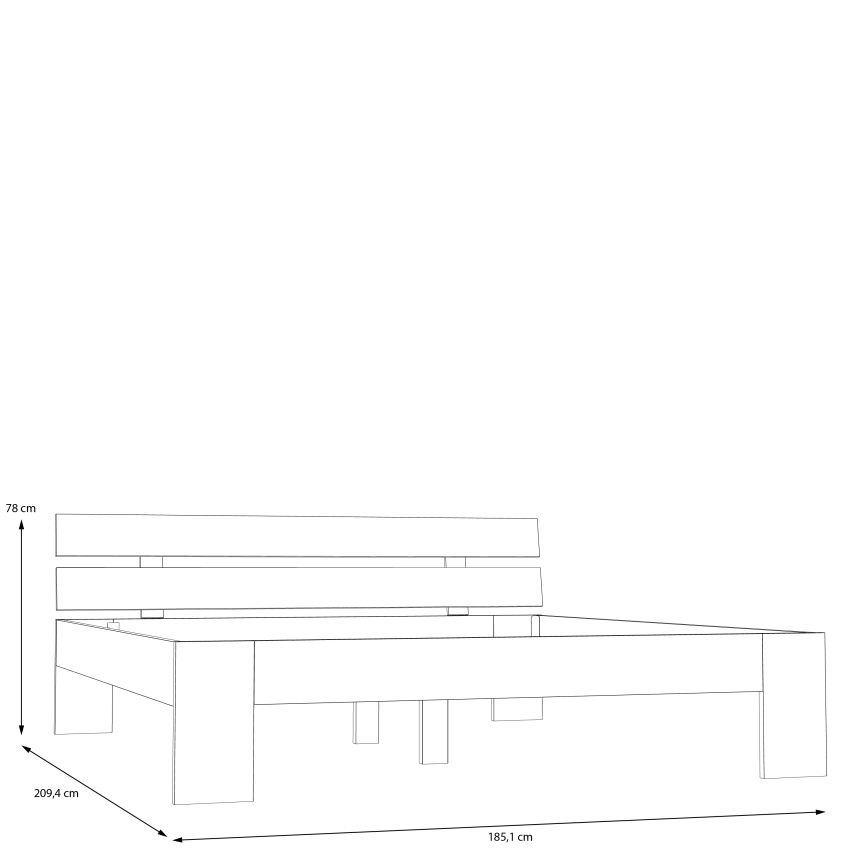Dvojlôžková posteľ PIROA 180x200 cm béžová