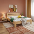 Dvojlôžková postel z masívu AMARA 180x200 cm buk