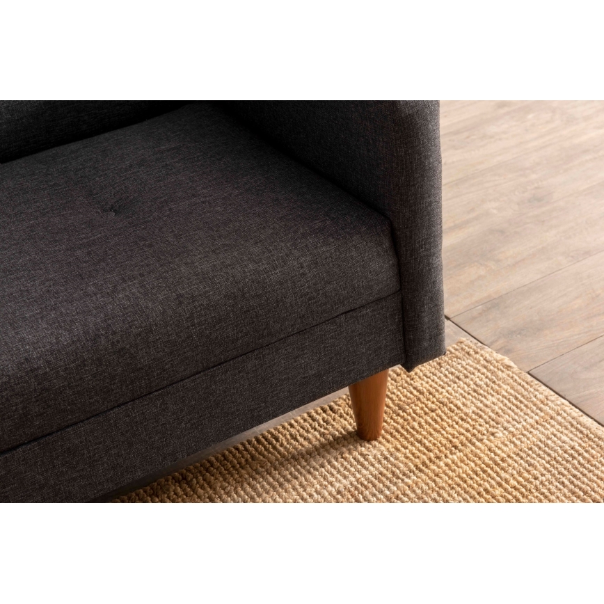 Dvojmiestná pohovka NARA tmavosivá