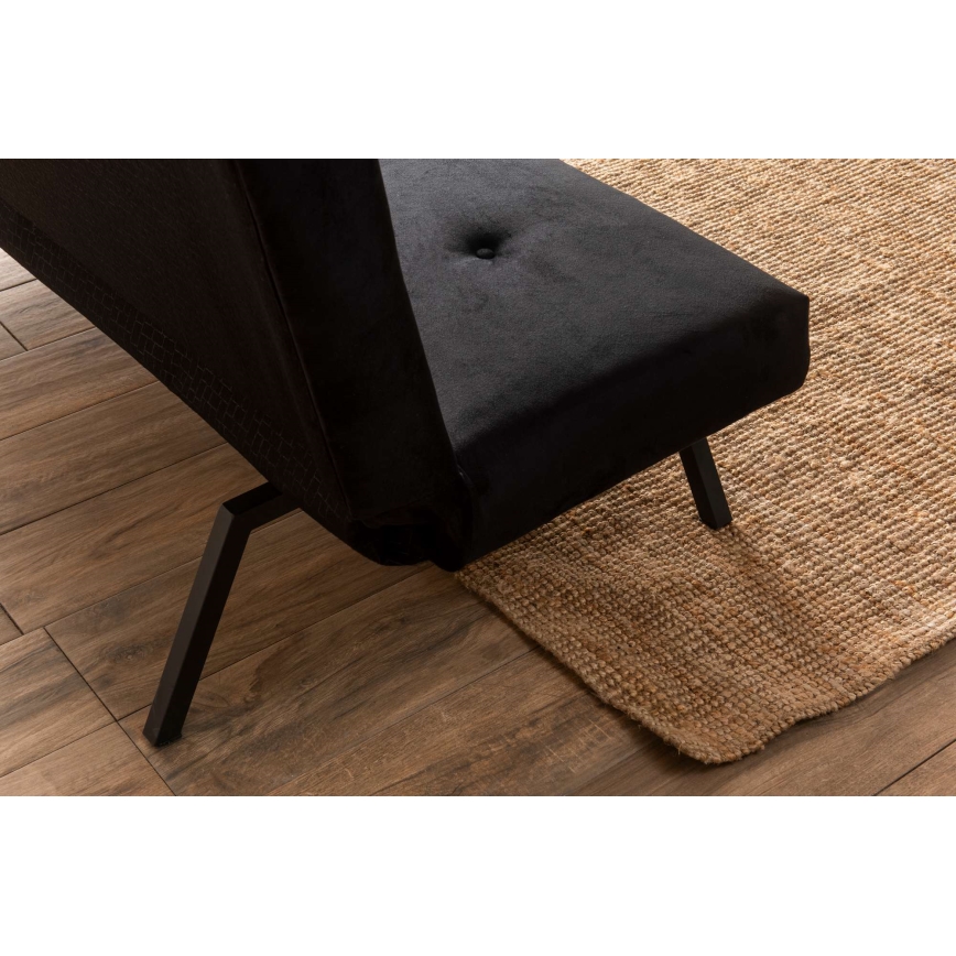 Dvojmiestná rozkladacia pohovka BAKU čierna