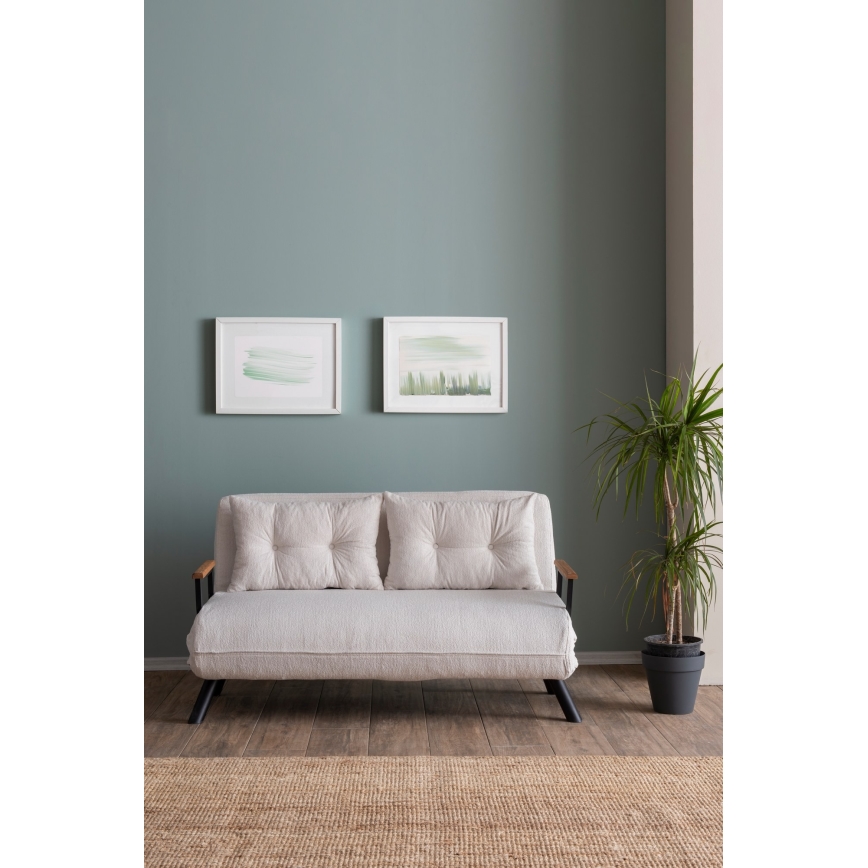 Dvojmiestná rozkladacia pohovka QIRA biela