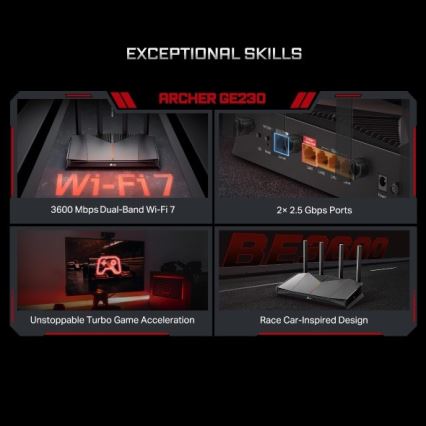 Dvojpásmový herný router Wi‑Fi 7