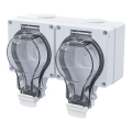 Dvojzásuvka do vlhkého prostredia 230 V/16 A IP66