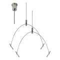 e2 elektro - Súprava závesných laniek 150 cm lesklý chróm