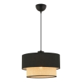 ECHO luster 1xE27/60W/230V čierna/bežová