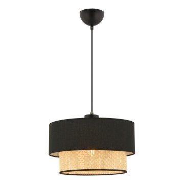 ECHO luster 1xE27/60W/230V čierna/bežová