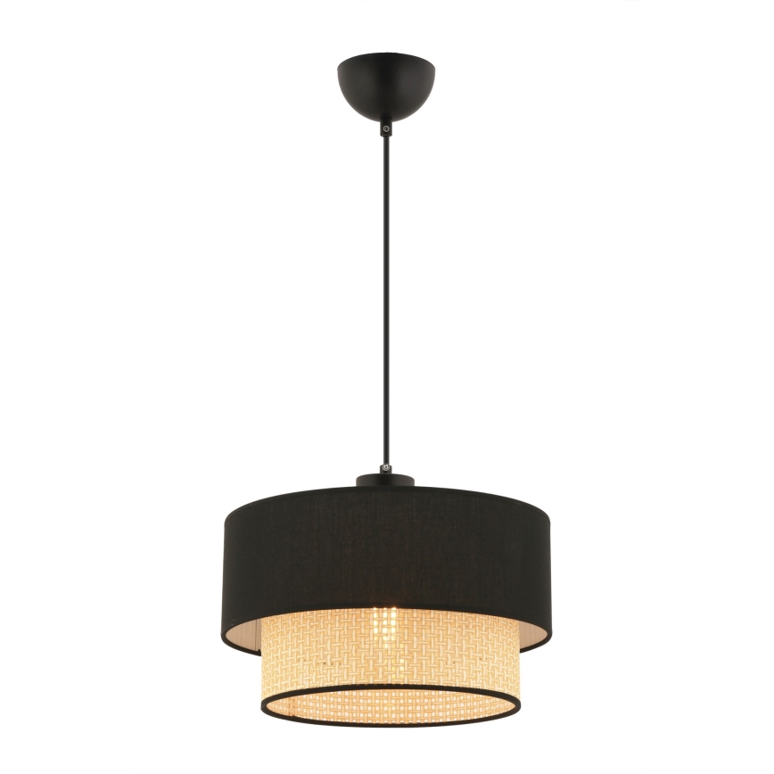 ECHO luster 1xE27/60W/230V čierna/bežová