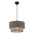 ECHO stropné svietidlo 1xE27/60W/230V hnedá/sivá