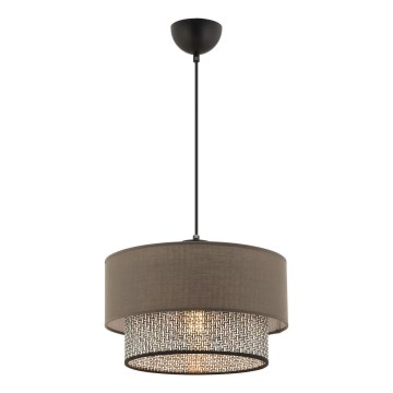 ECHO stropné svietidlo 1xE27/60W/230V hnedá/sivá