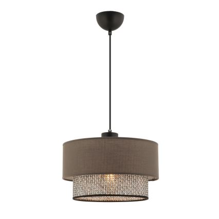 ECHO stropné svietidlo 1xE27/60W/230V hnedá/sivá