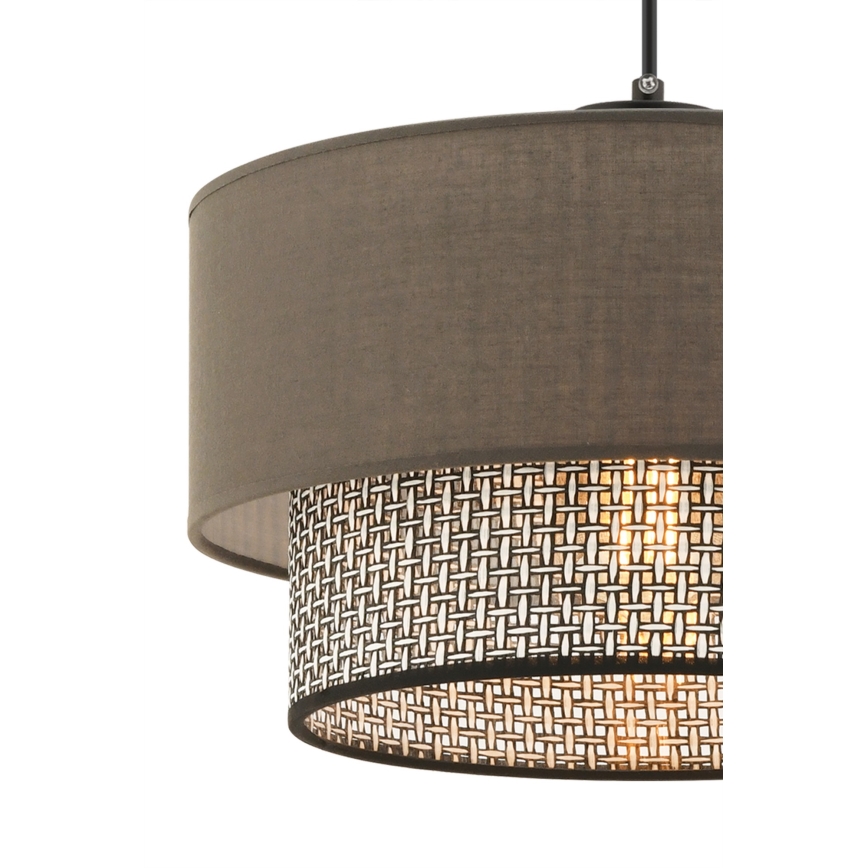 ECHO stropné svietidlo 1xE27/60W/230V hnedá/sivá