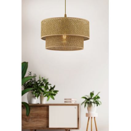 ECHO závesná lampa 1xE27/60W/230V hnedá