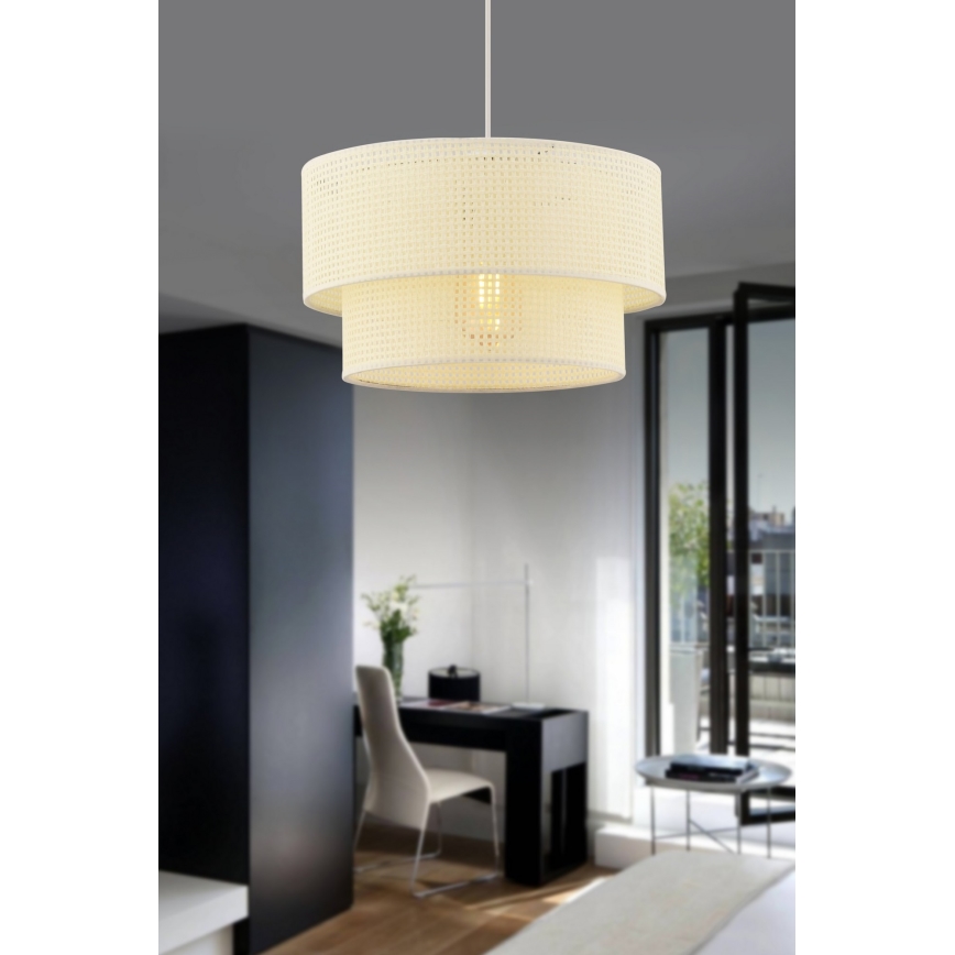 ECHO závesné svietidlo 1xE27/60W/230V krémové