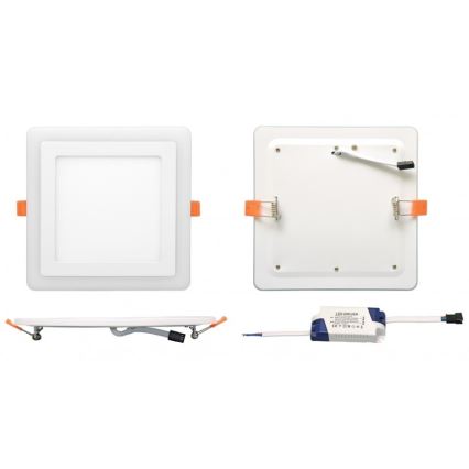 LED Podhľadové svietidlo DUO LED/18W/230V + LED/6W