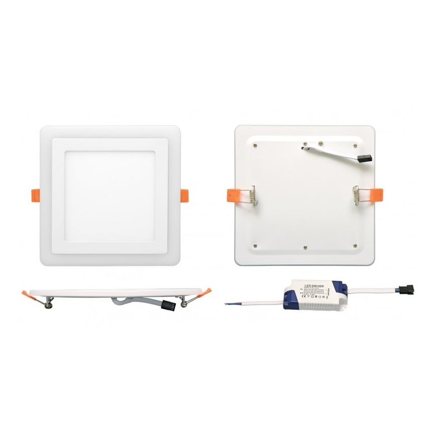 LED Podhľadové svietidlo DUO LED/18W/230V + LED/6W