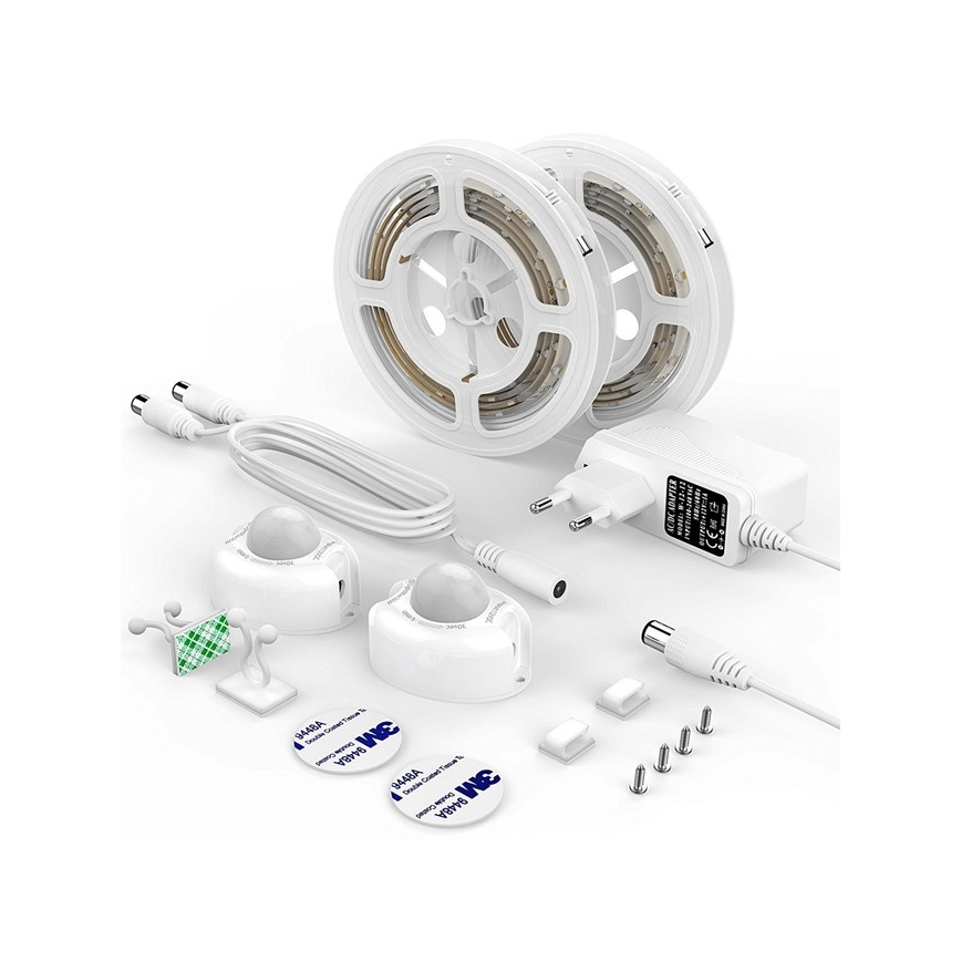 SADA 2x LED pásik so senzorom 1,2 m LED/3,6W/230V