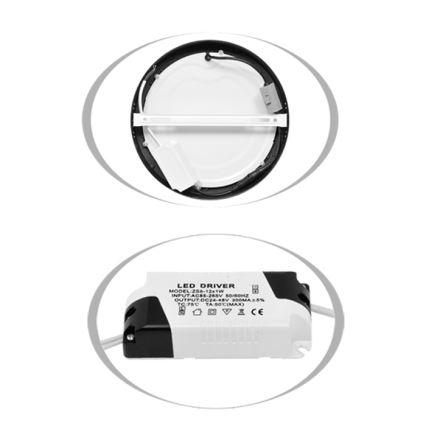 LED Stropné svietidlo LADA LED/12W/230V 3000/4000/6000K pr. 17 cm biela