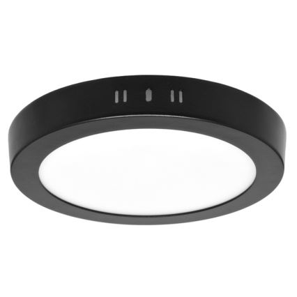 LED Stropné svietidlo LADA LED/12W/230V 3000/4000/6000K pr. 17 cm čierna