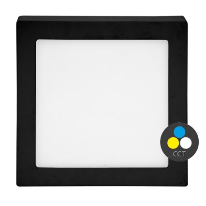 LED Stropné svietidlo RAFA LED/18W/230V 3000/4000/6000K 22x22 cm čierna