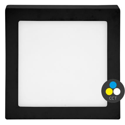 LED Stropné svietidlo RAFA LED/25W/230V 3000/4000/6000K 30x30 cm čierna