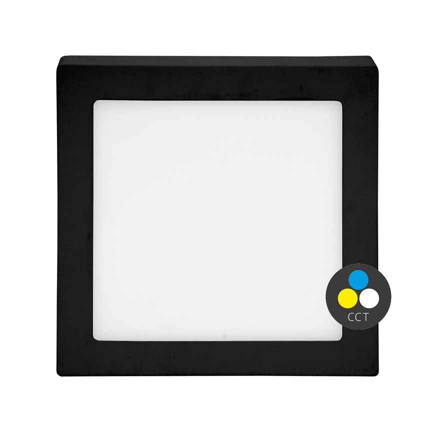 LED Stropné svietidlo RAFA LED/25W/230V 3000/4000/6000K 30x30 cm čierna