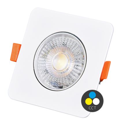 LED Stmievateľné podhľadové svietidlo KENT LED/3/5/7W/230V 3000/4000/6000K 9x9 cm biela